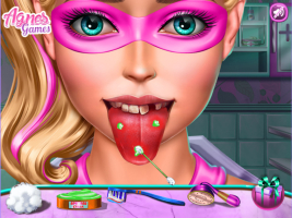 Cuide da língua da Super Barbie - screenshot 1
