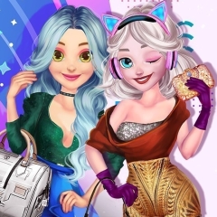 Jogo Elsa e Rapunzel vestem Roupas Futuristas