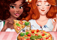 Jessie e Noelle provam Pizza Vegetariana