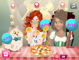 Jessie e Noelle provam Pizza Vegetariana - screenshot 2