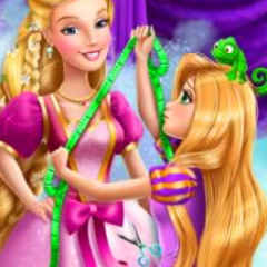 Jogo Rapunzel Costura o Vestido da Barbie