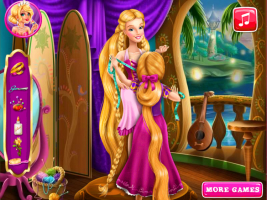 Jogos de Rapunzel Cuida do Bebê no Meninas Jogos