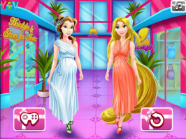 Rapunzel e Bela compram roupas para grávidas - screenshot 3