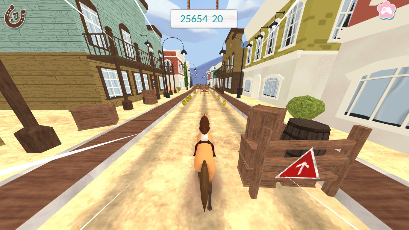 Jogos de Uma Corrida da Cavalo em 3D no Meninas Jogos