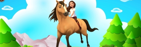 Jogos de Uma Corrida da Cavalo em 3D no Meninas Jogos