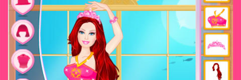 Barbie Vida de Sereia - jogos online de menina