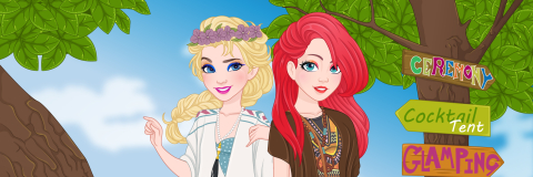 Vista a Elsa e a Ariel No Estilo Boêmio