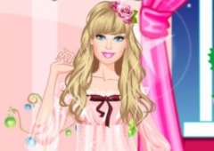 Vista Barbie na Festa do Pijama