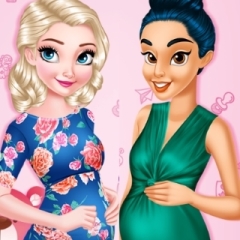 Jogue Jogo de vestir as princesas da Disney para grávidas, um jogo